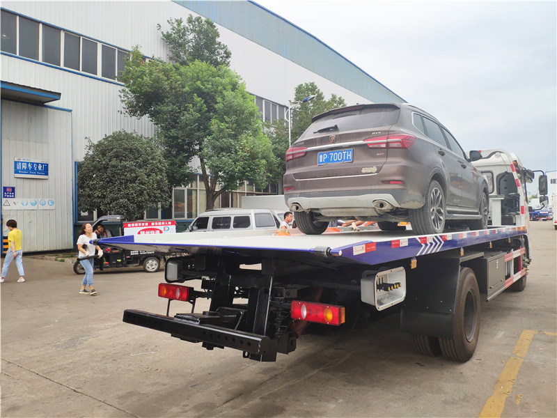 東風(fēng)天錦一拖二平板清障車