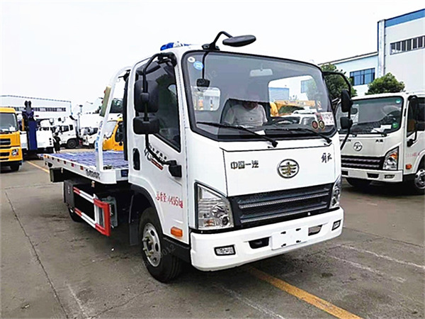 解放虎V藍牌一拖二清障車